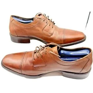 Johnston & Murphy Men\'s Oxford Loafers 11.5 Novick Dress Cap Toe Tan  Calfskin Johnston & Murphy | Shoes | Johnston Murphy Mens Oxford  main image 2